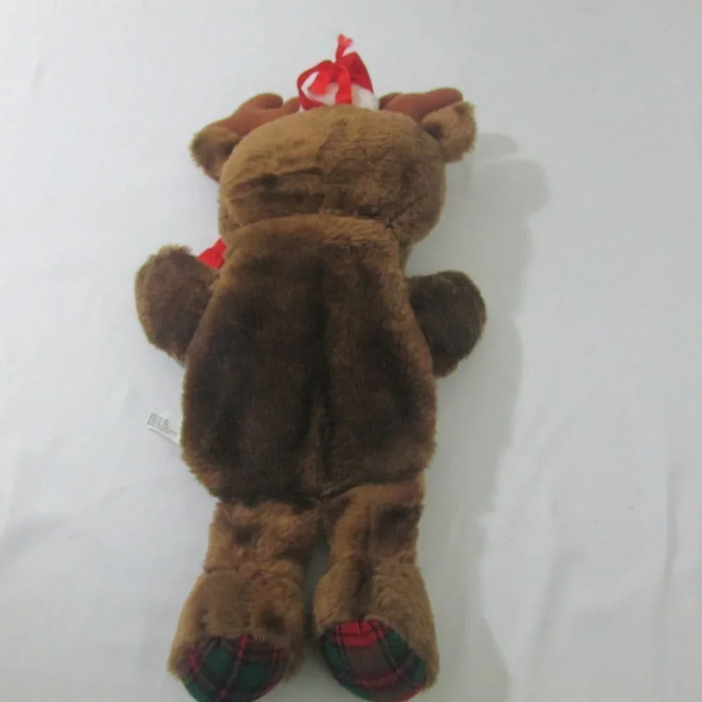 House Of Lloyd Reindeer Stocking Bag Vintage Plush